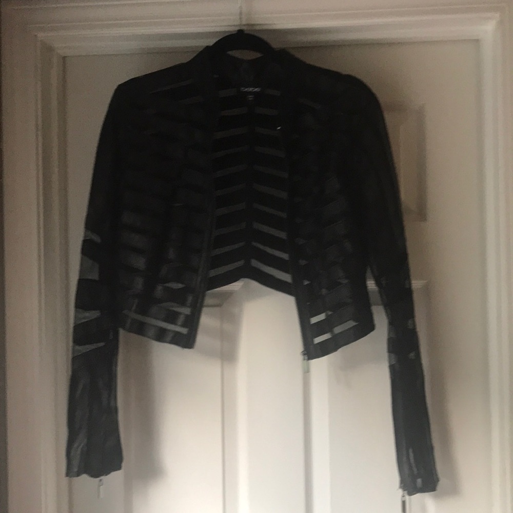 Bebe Leather and Mesh Jacket - So Hot!!